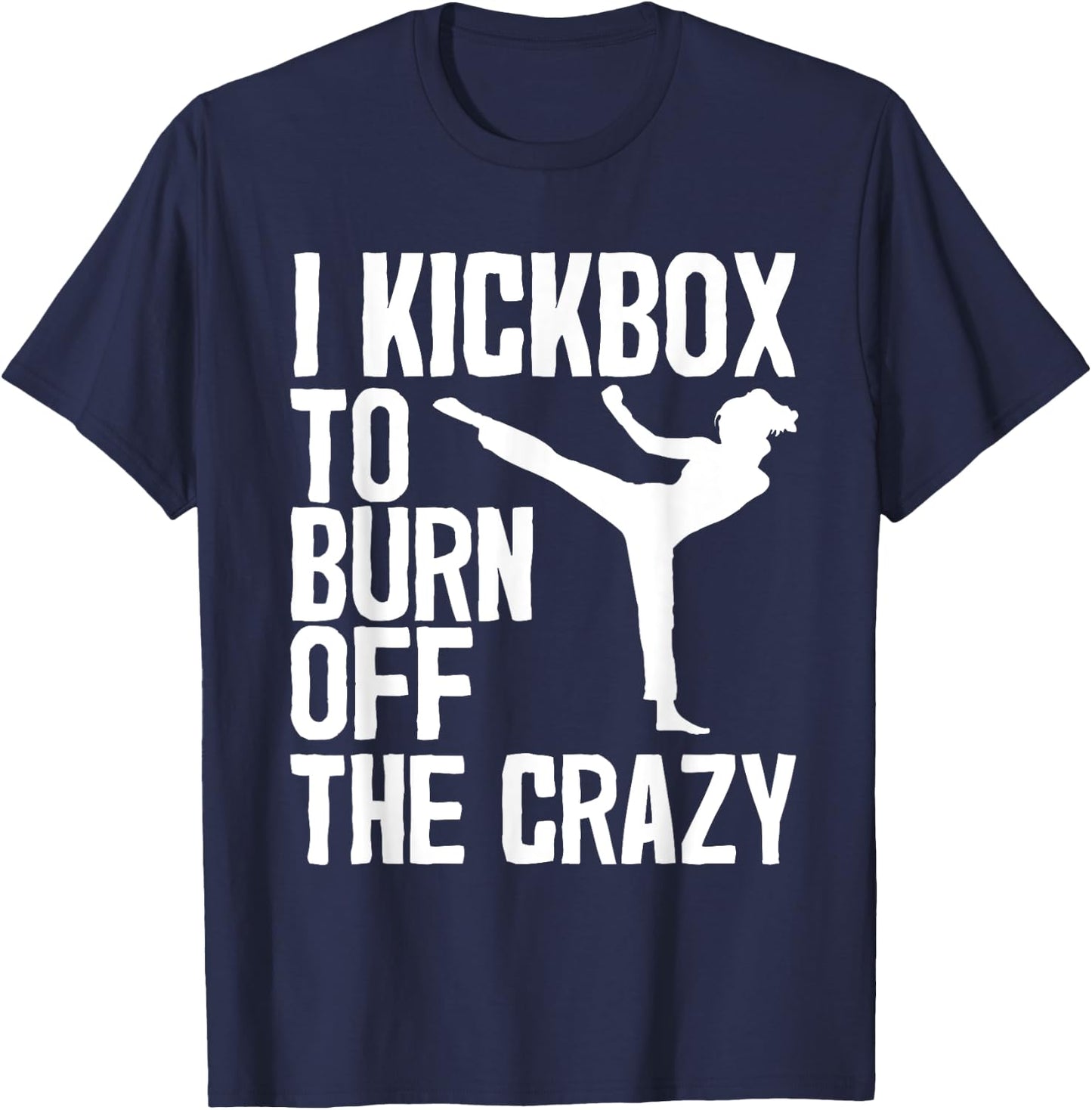 Cool Kickboxing Women Kickboxer Jab Workout Fitness T-Shirt - T-Shirt | Navy