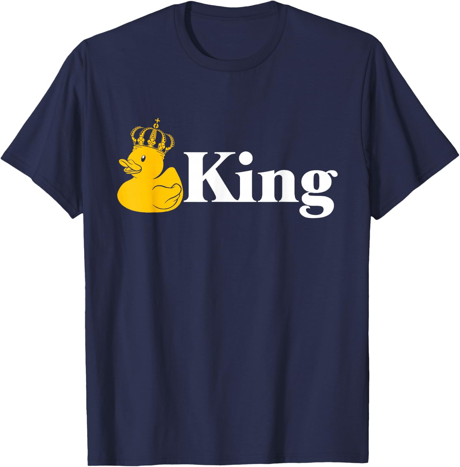 Rubber Duck Yellow Duck King T-Shirt - T-Shirt | Navy