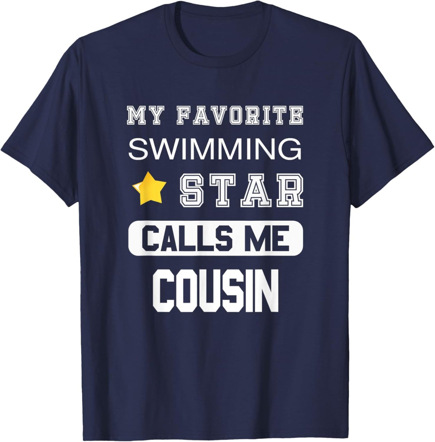 Proud Swimming Cousin T-Shirt - T-Shirt | Navy