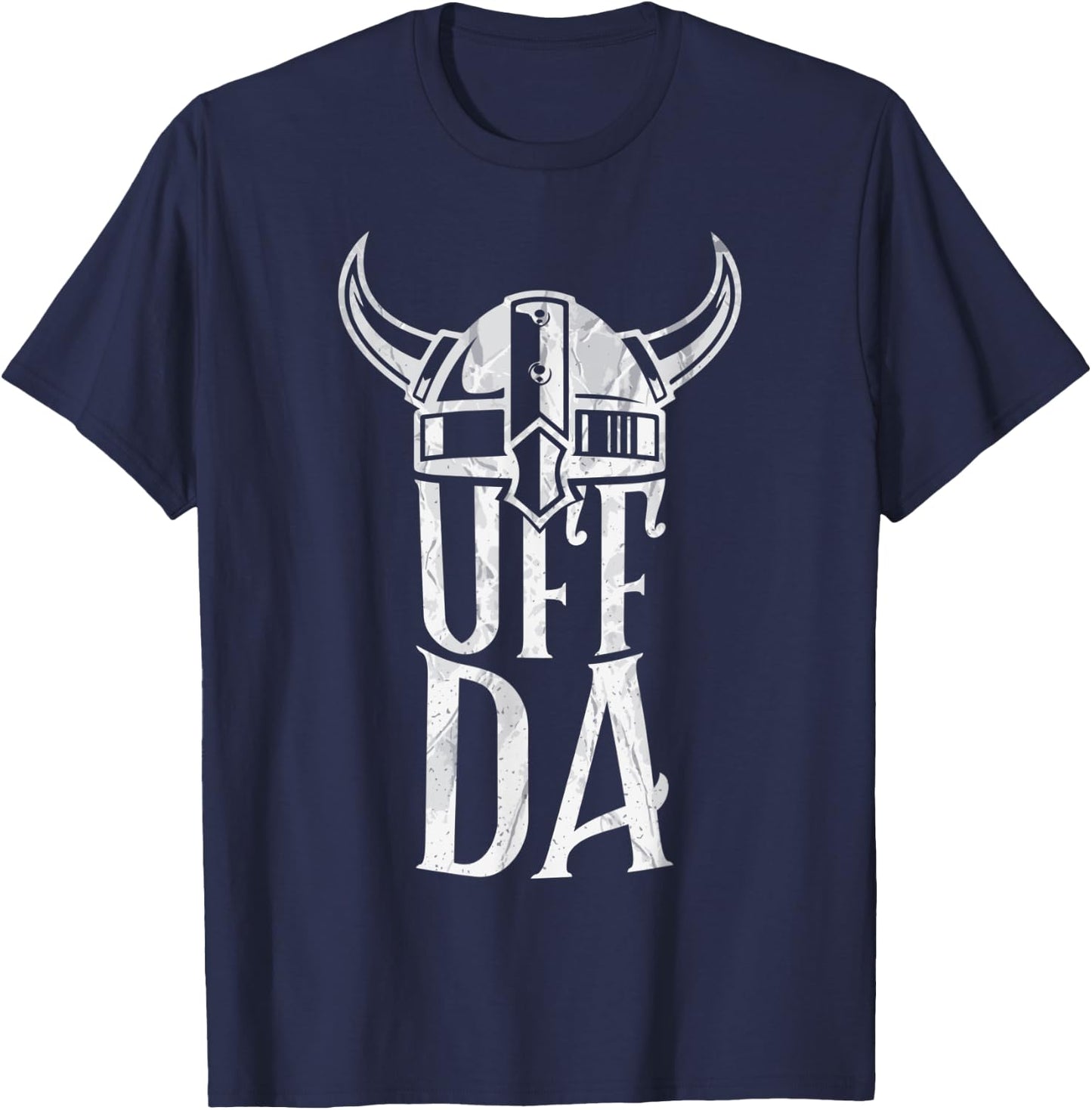 Funny Scandinavian Uff Da popular Nordic Quotes and Sayings T-Shirt - T-Shirt | Navy
