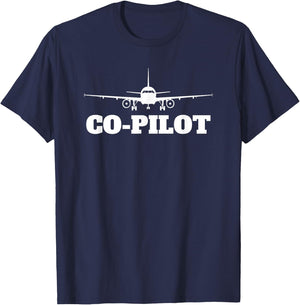 Aviation Airplane Fly Line Funny Vintage Pilot T-Shirt - T-Shirt | Navy