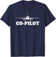 Aviation Airplane Fly Line Funny Vintage Pilot T-Shirt - T-Shirt | Navy