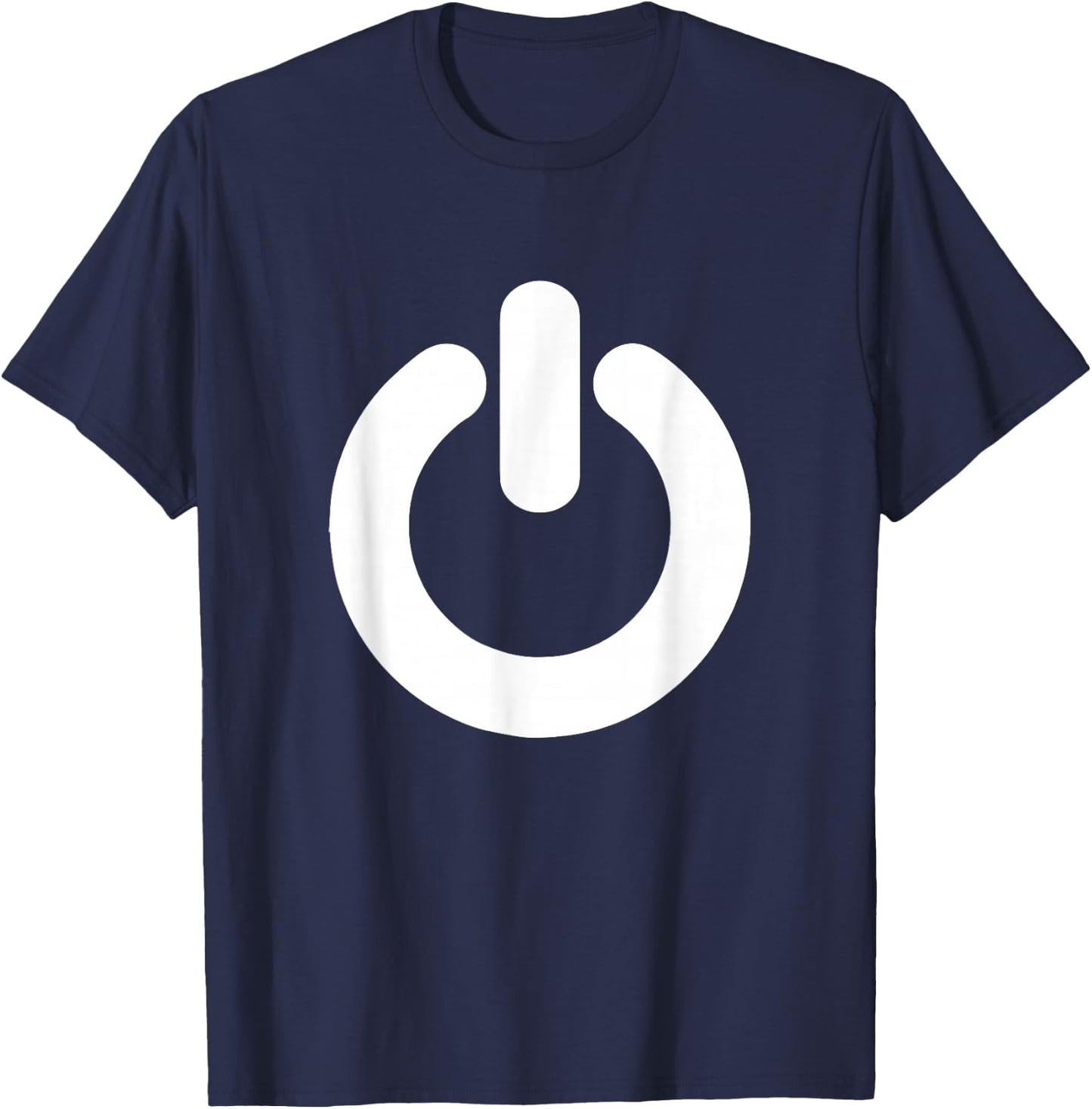 Power Button T Shirt & Gifts Power Button T-Shirt - T-Shirt | Navy