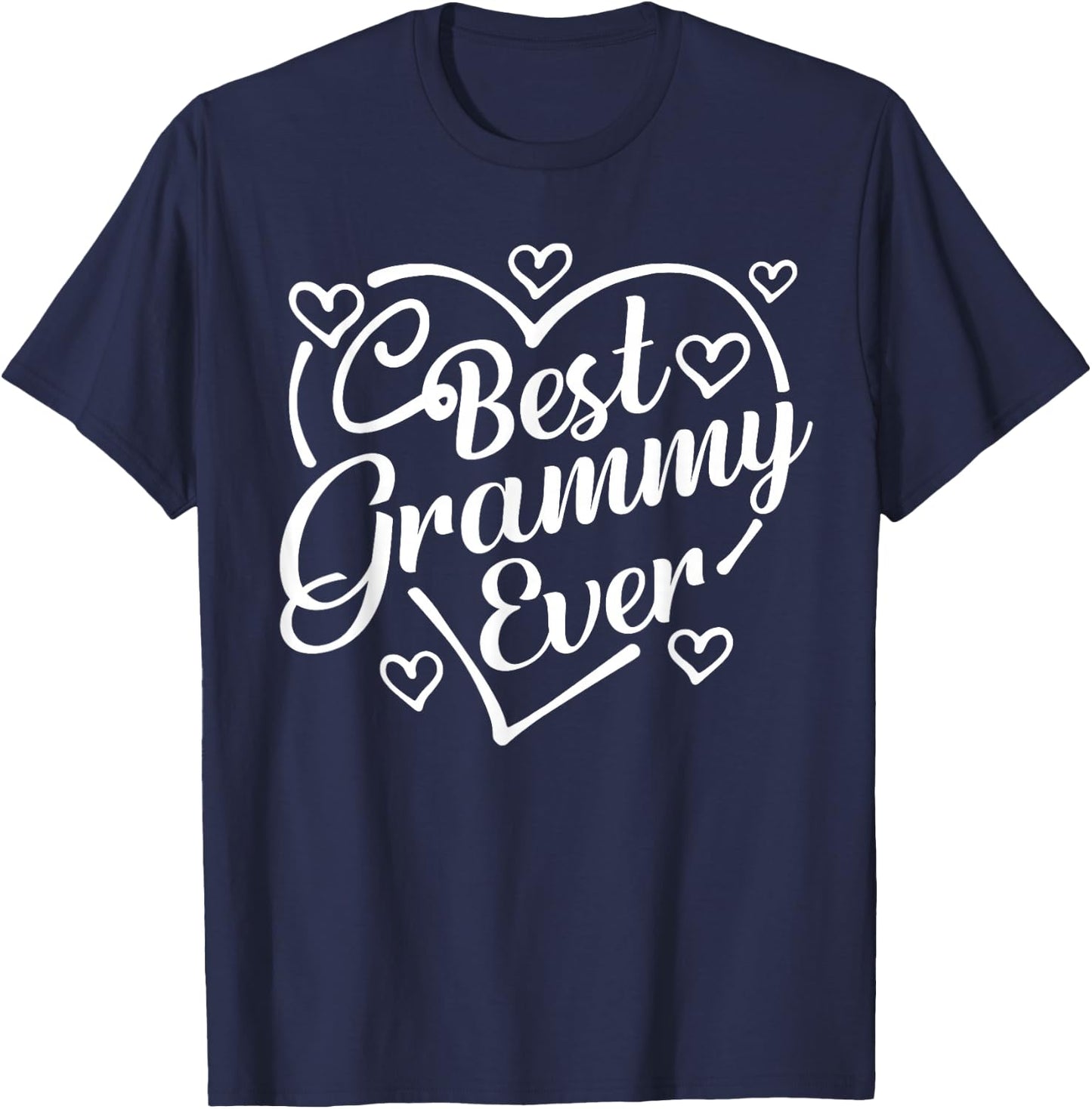 Best Grammy Ever Shirt Funny Heart Shape Mother's Day T-Shirt - T-Shirt | Navy