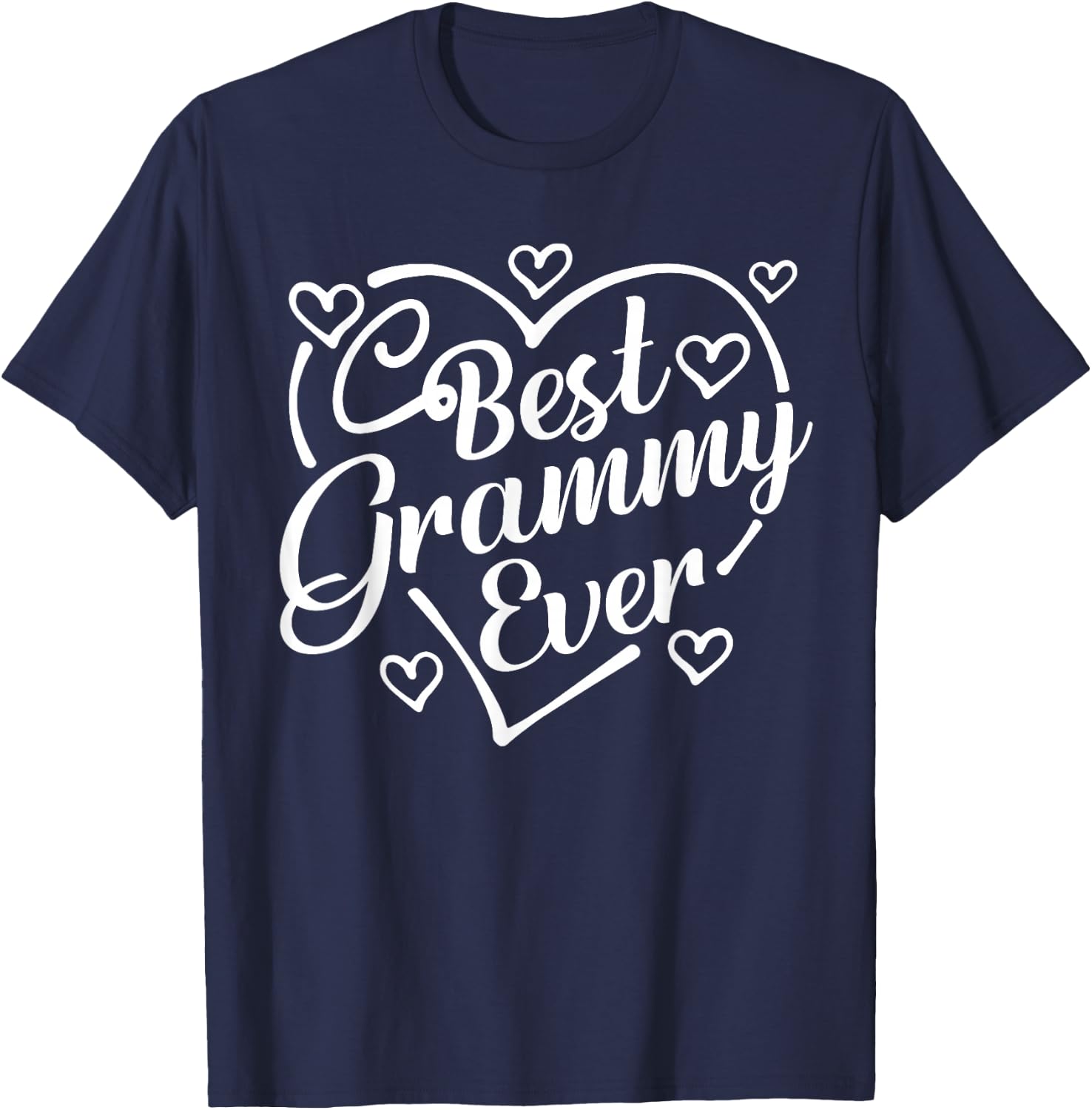 Best Grammy Ever Shirt Funny Heart Shape Mother's Day T-Shirt - T-Shirt | Navy