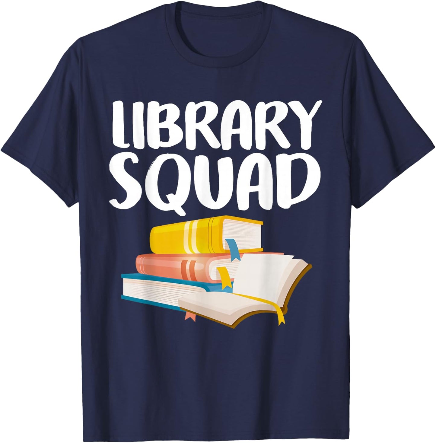 Funny Library Art Women Bookworm Book Lovers Readers T-Shirt - T-Shirt | Navy