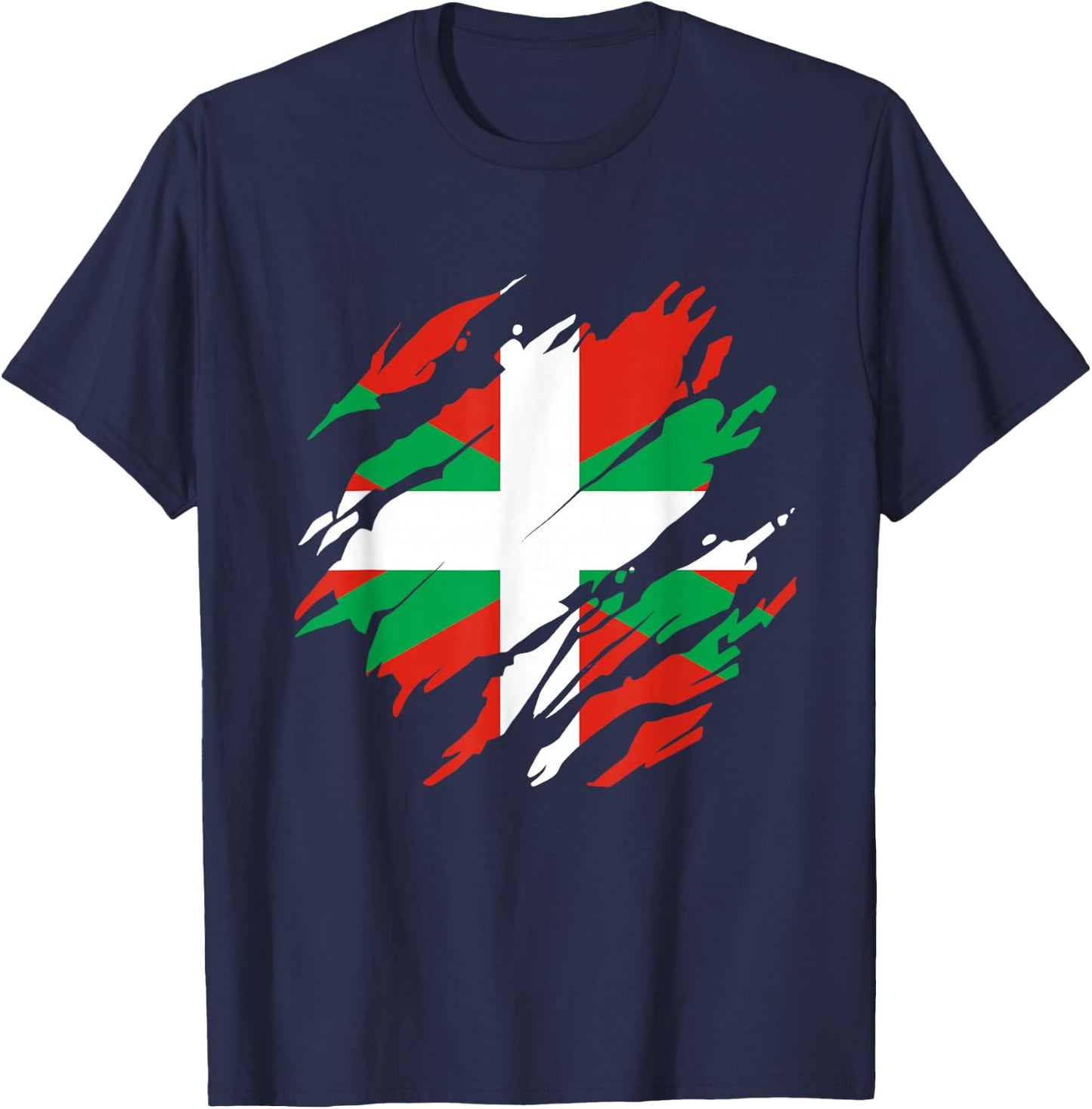 Basque Country Flag T-Shirt - T-Shirt | Navy