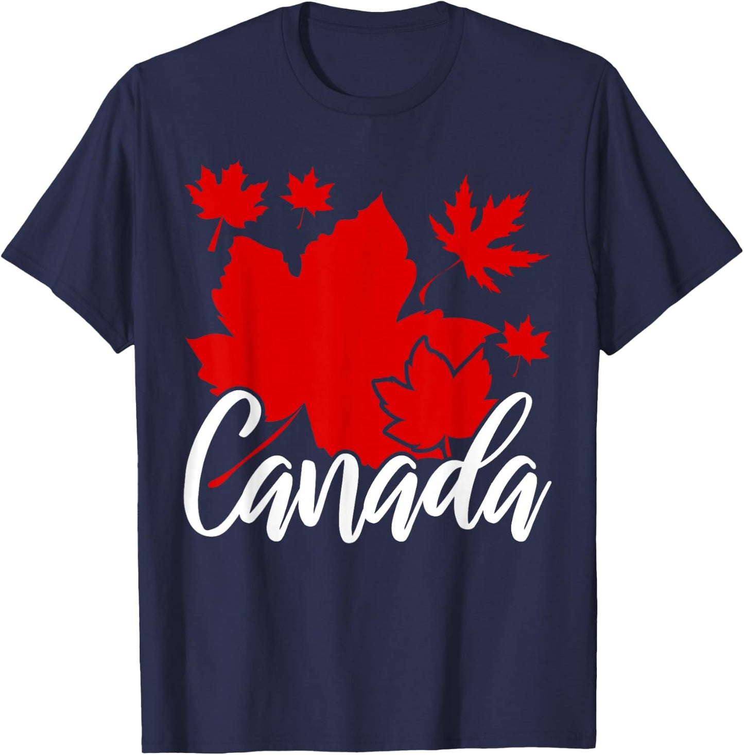 Canadian Maple Leaf Canadian Canada T-Shirt - T-Shirt | Navy