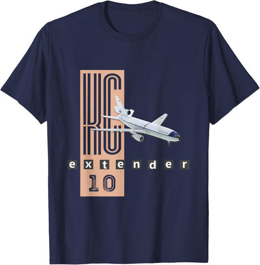 Classic Blue & White KC-10 T-Shirt - T-Shirt | Navy