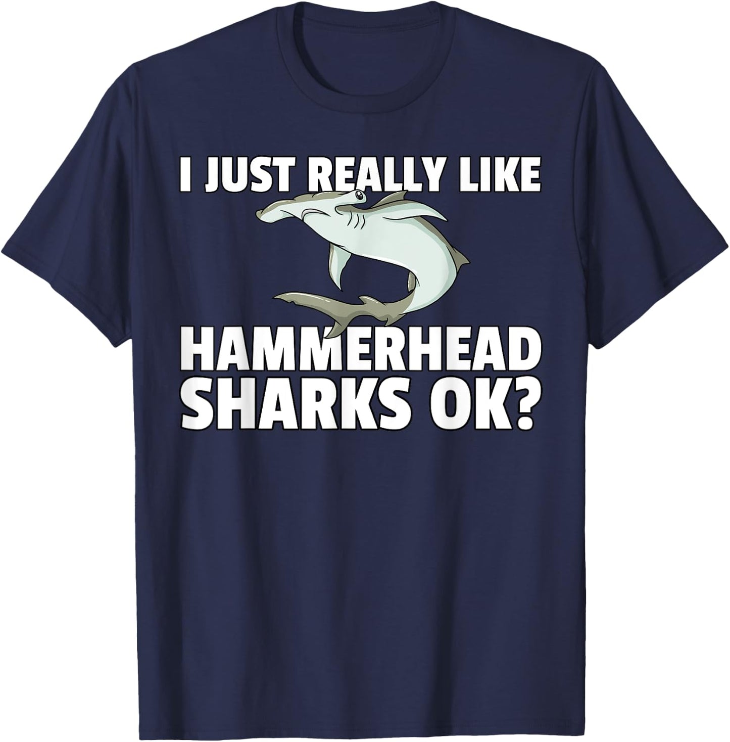 Hammerhead Shark Kids T-Shirt - T-Shirt | Navy