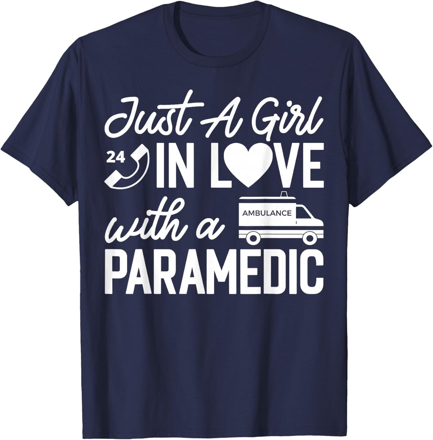 Paramedic Wife Apparel - Best Funny Paramedics Design T-Shirt - T-Shirt | Navy