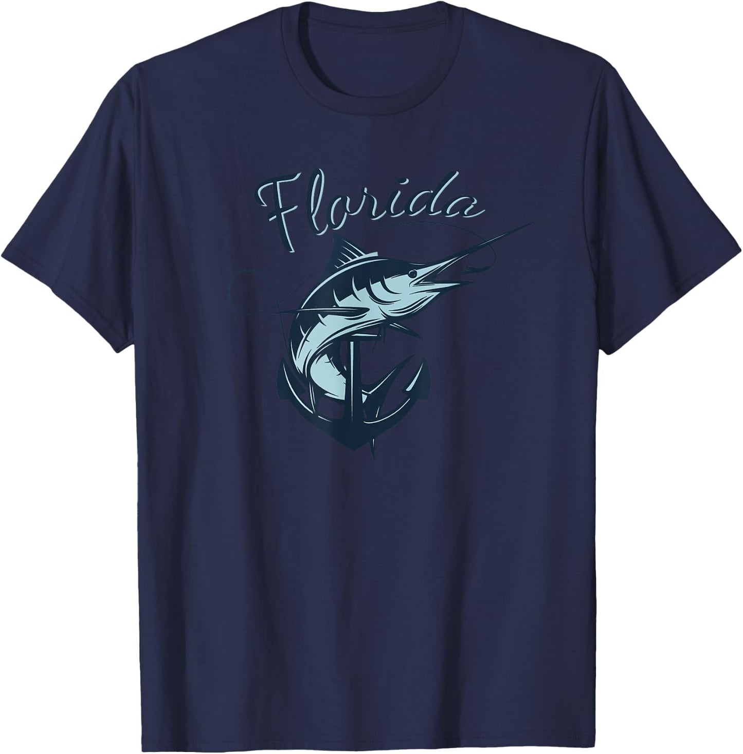 Marlin Florida T-Shirt - T-Shirt | Navy