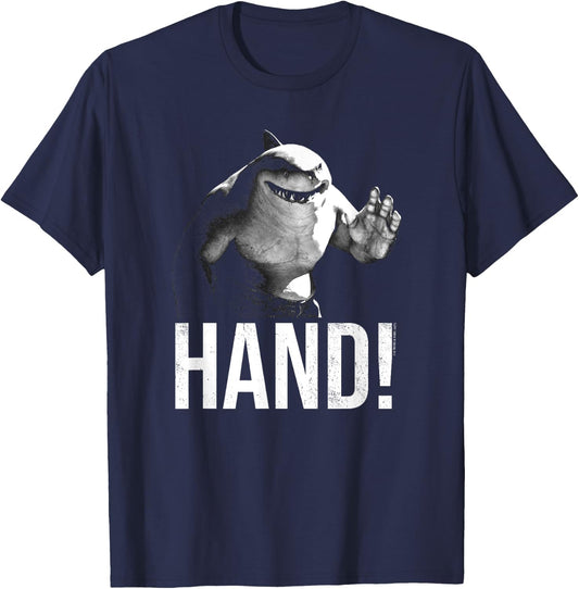 The Suicide Squad Hand Shark T-Shirt - T-Shirt | Navy