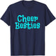 Best Cheer Friend Cheerleader Besties T-Shirt - T-Shirt | Navy