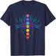 Spiritual Shirt Zen Lotus Flower Chakras Aligned Yoga Lover T-Shirt - T-Shirt | Navy