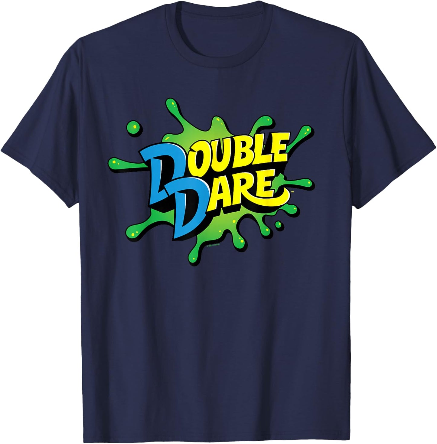 Double Dare Splat Stacked Logo T-Shirt - T-Shirt | Navy