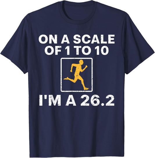 Funny Marathon Art Men Women Marathon Finisher Marathoner T-Shirt - T-Shirt | Navy
