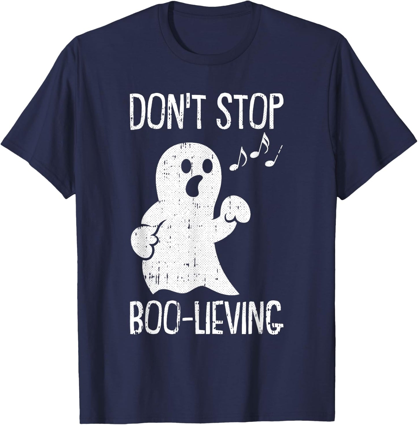 Ghost Boo Lazy Halloween Costume Funny Pun Ghoul Spirit T-Shirt - T-Shirt | Navy