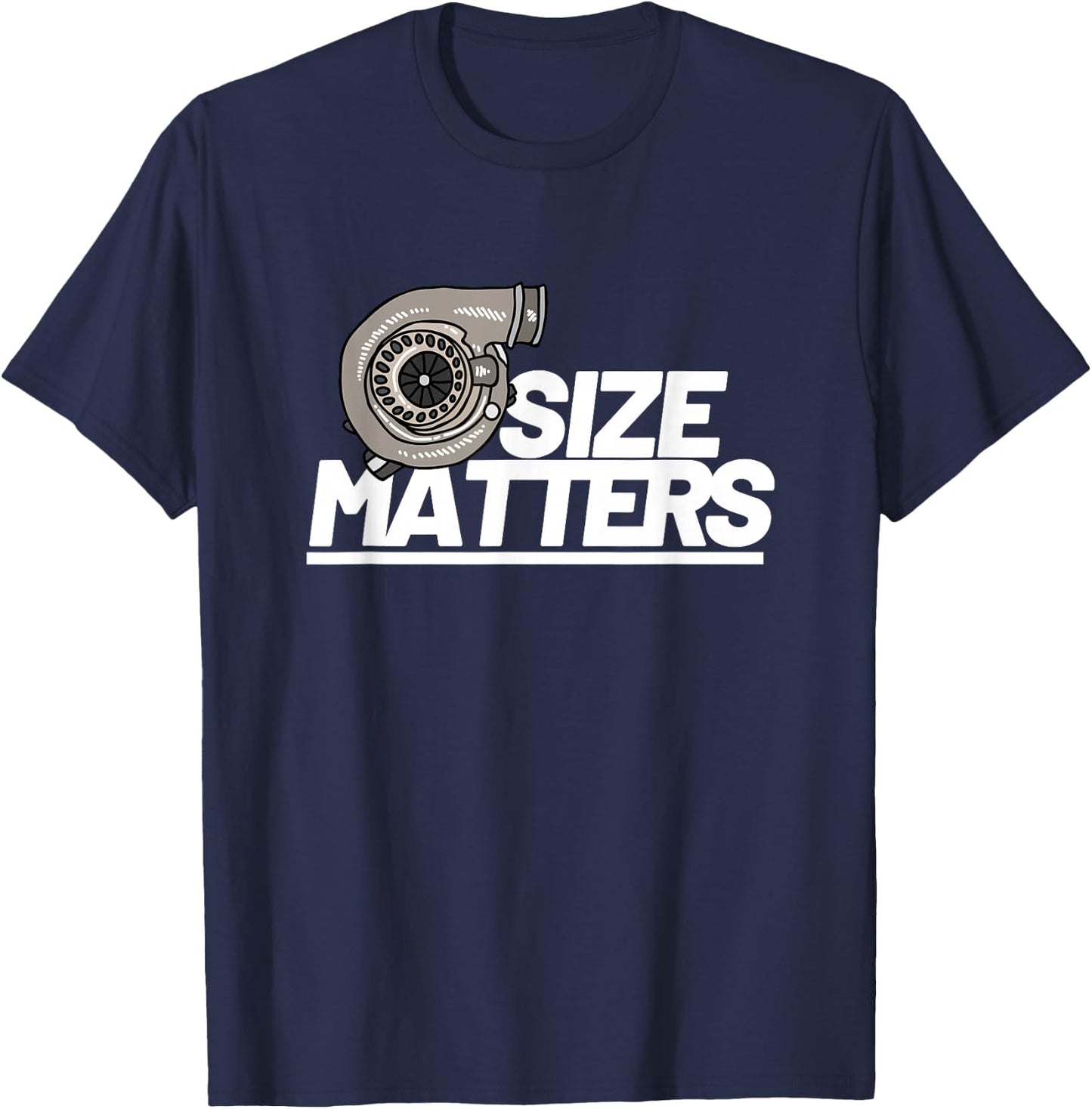 Size Matters Turbo Car Show T-Shirt - T-Shirt | Navy
