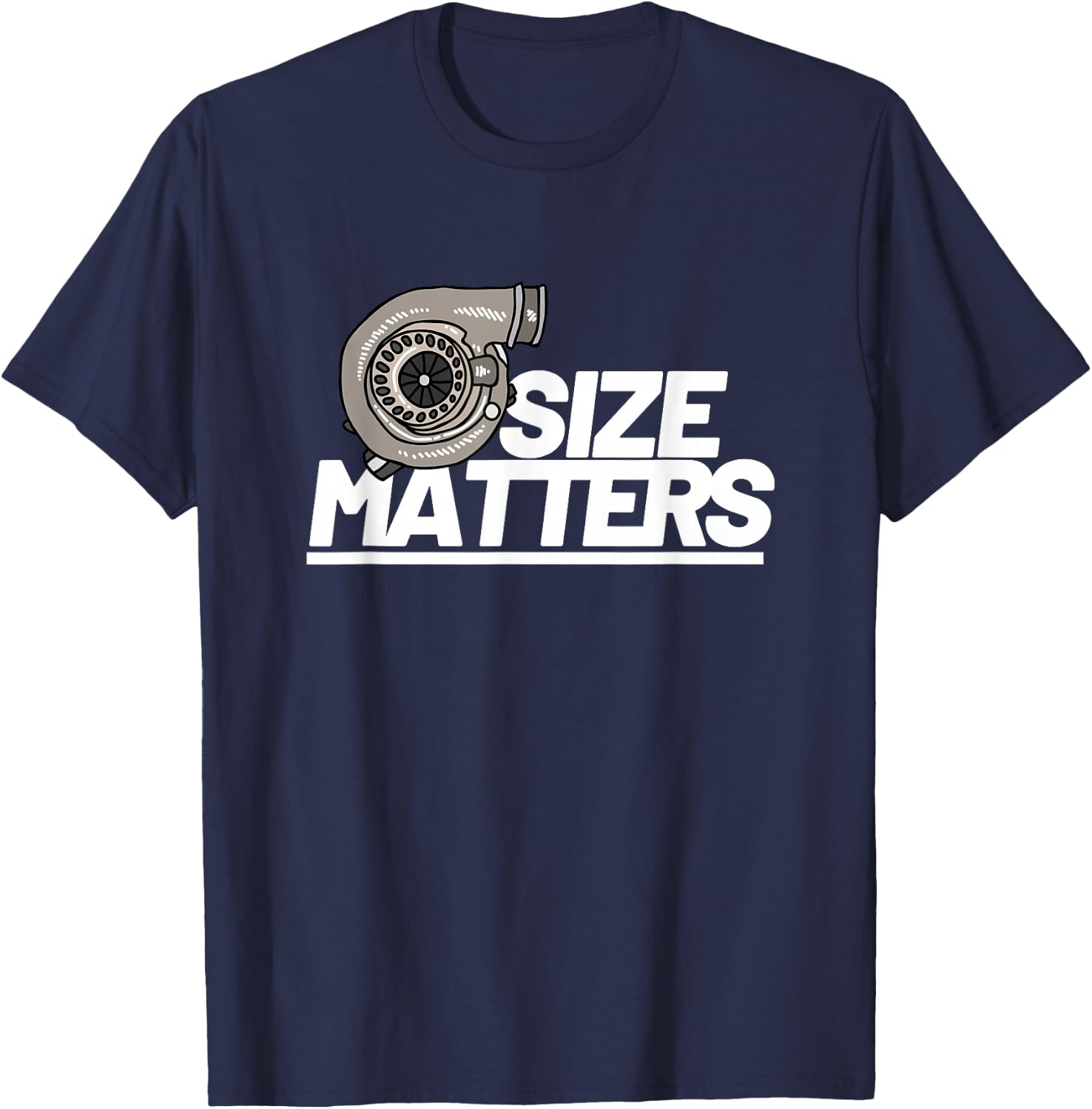 Size Matters Turbo Car Show T-Shirt - T-Shirt | Navy