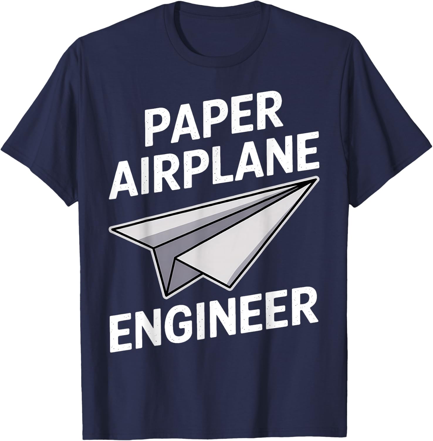Funny Paper Airplane T-Shirt - T-Shirt | Navy