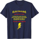 Funny Electrician Noun Definition Lineman T-Shirt - T-Shirt | Navy