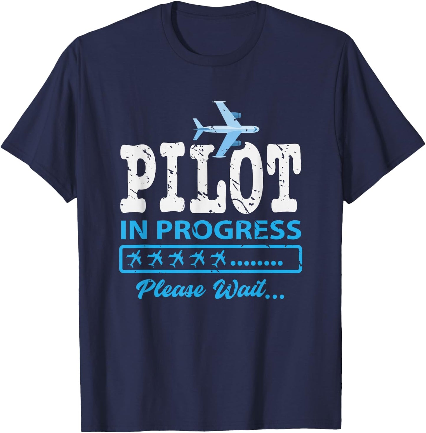 Airport Aeroplane Gift Future Pilot T-Shirt - T-Shirt | Navy
