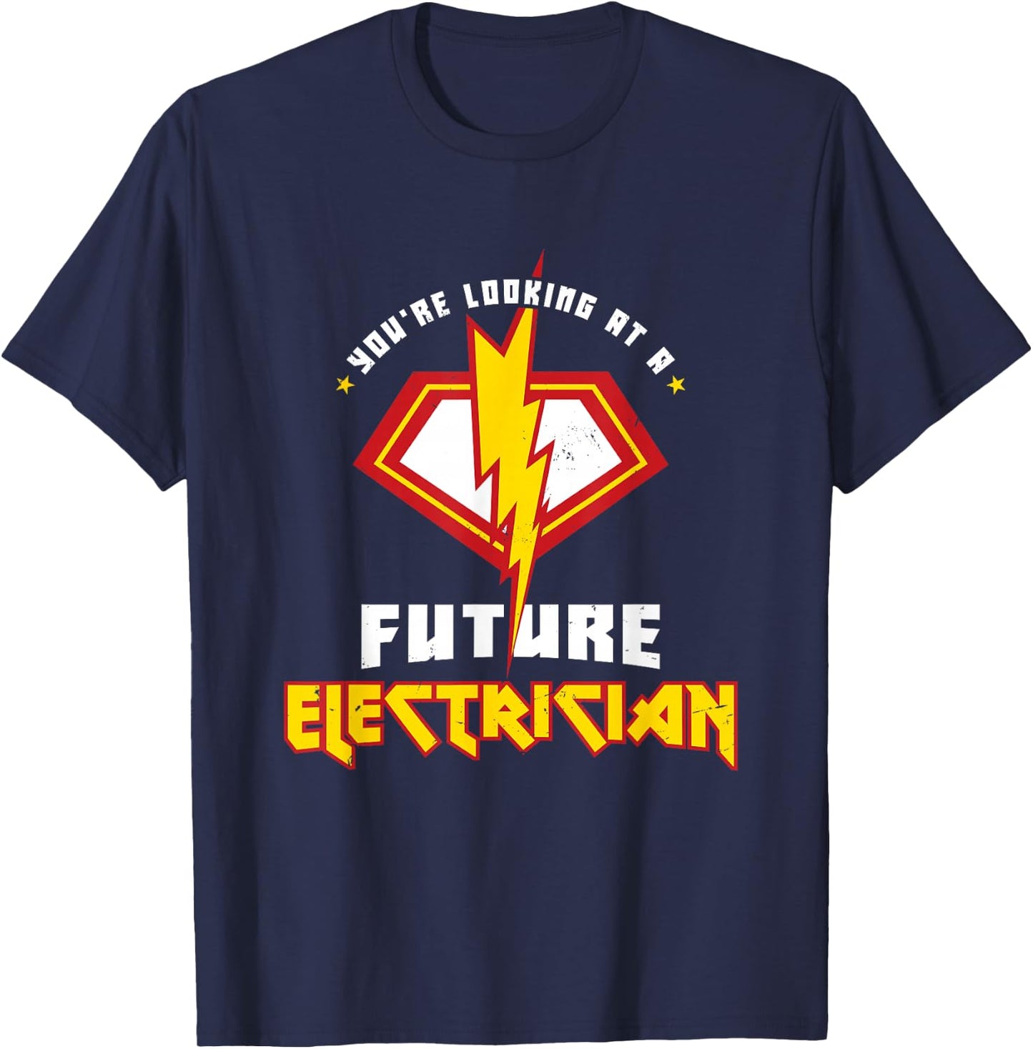 Future Electrician Electrical Engineer Lineman Kids Son T-Shirt - T-Shirt | Navy