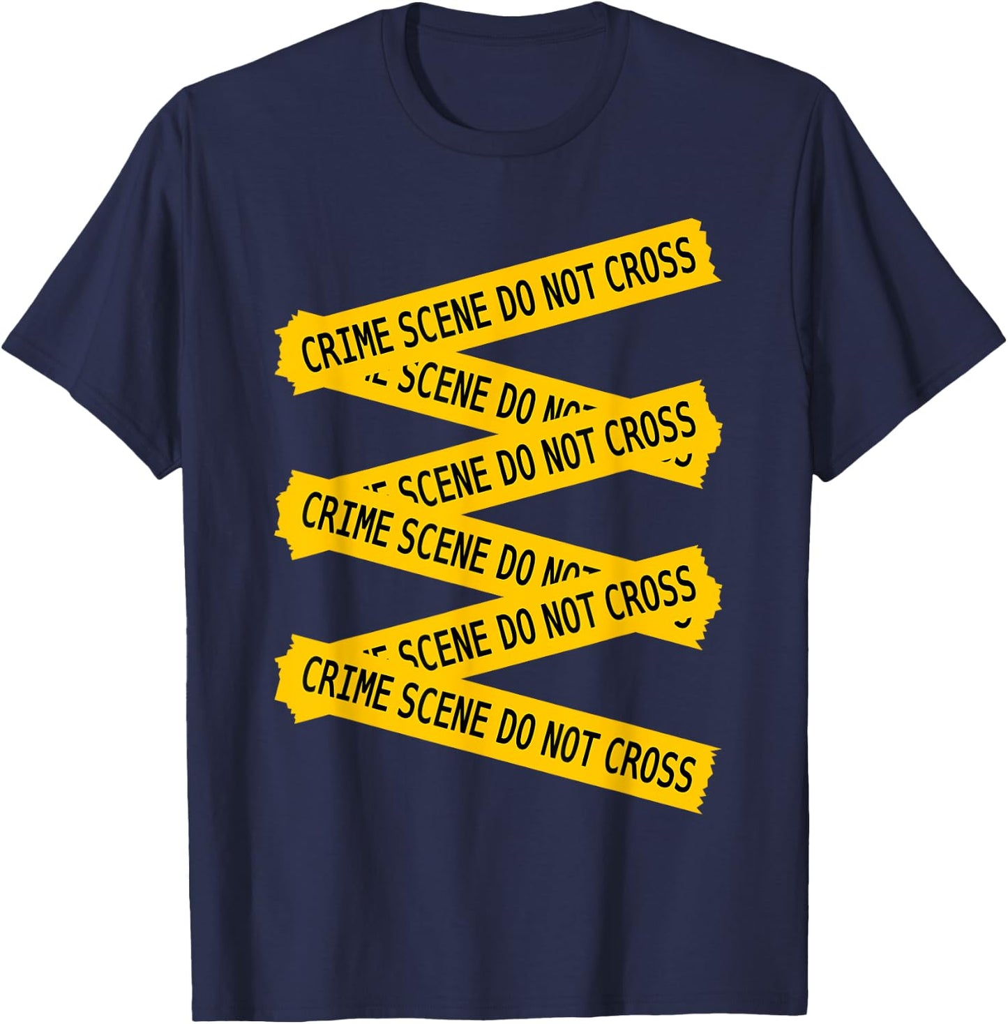 Forensic Science Crime Scene Do Not Cross Forensics T-Shirt - T-Shirt | Navy
