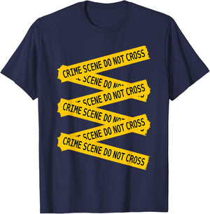 Forensic Science Crime Scene Do Not Cross Forensics T-Shirt - T-Shirt | Navy