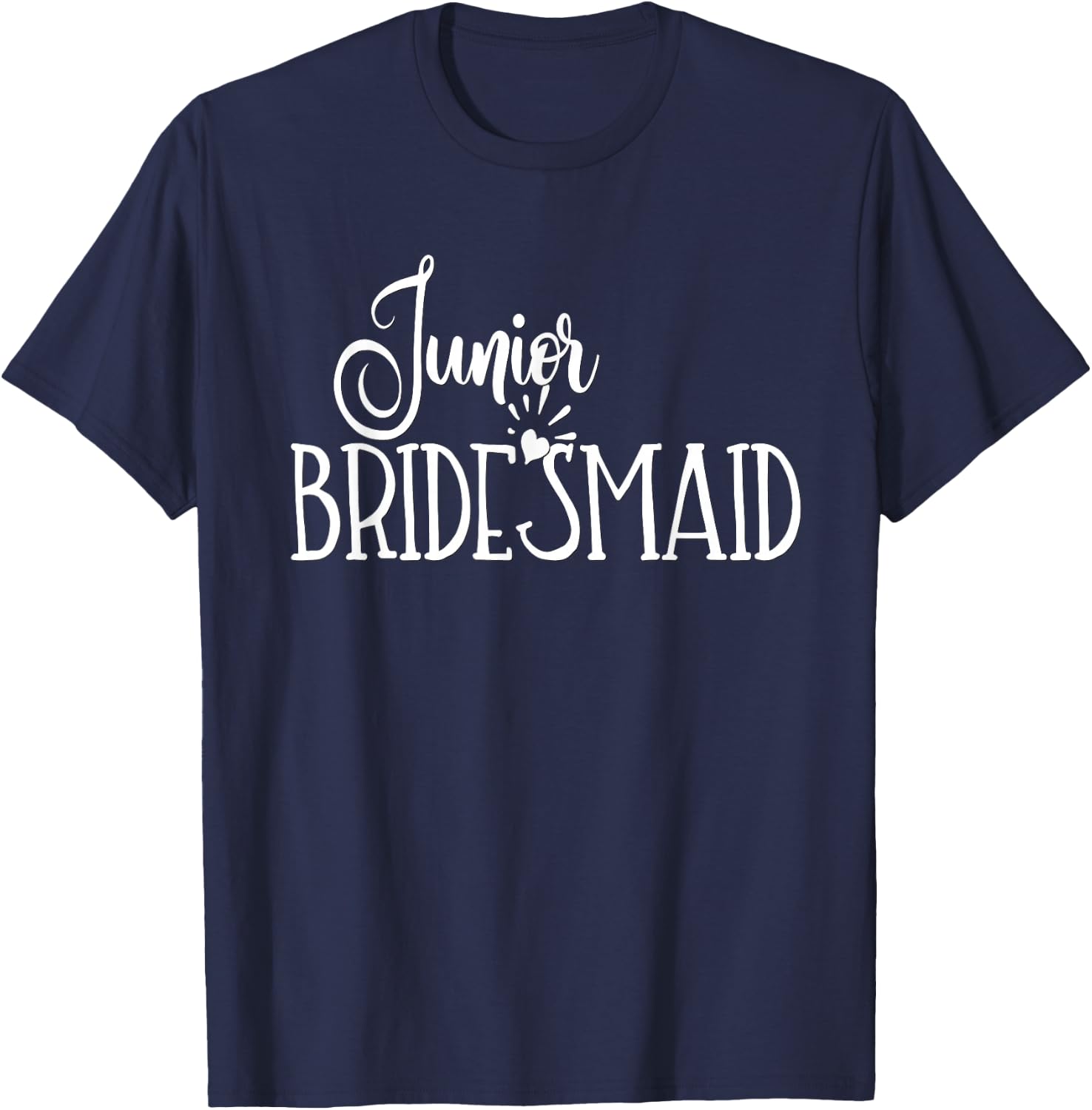 Junior Bridesmaid Kids Teen Girls Wedding Party Bride Groom T-Shirt - T-Shirt | Navy