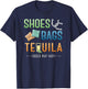 Playing Horseshoes, Tossing Cornhole Bags & Tequila T-Shirt - T-Shirt | Navy