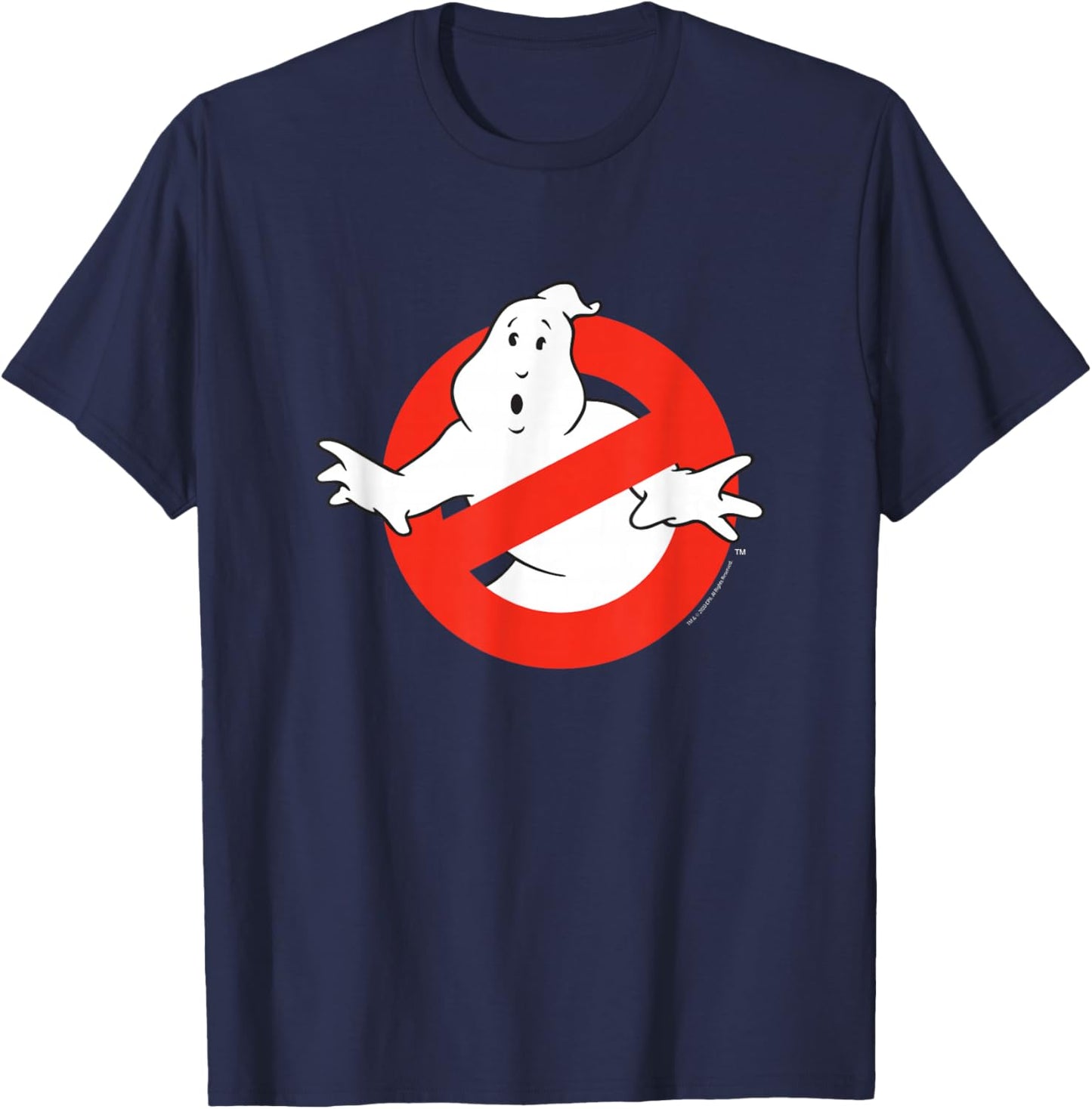 Ghostbusters Original No Ghost Logo Funny Retro Movie T-Shirt - T-Shirt | Navy