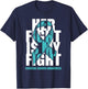 Cervical Cancer Awareness Month Teal Ribbon Her Fight Gift T-Shirt - T-Shirt | Navy
