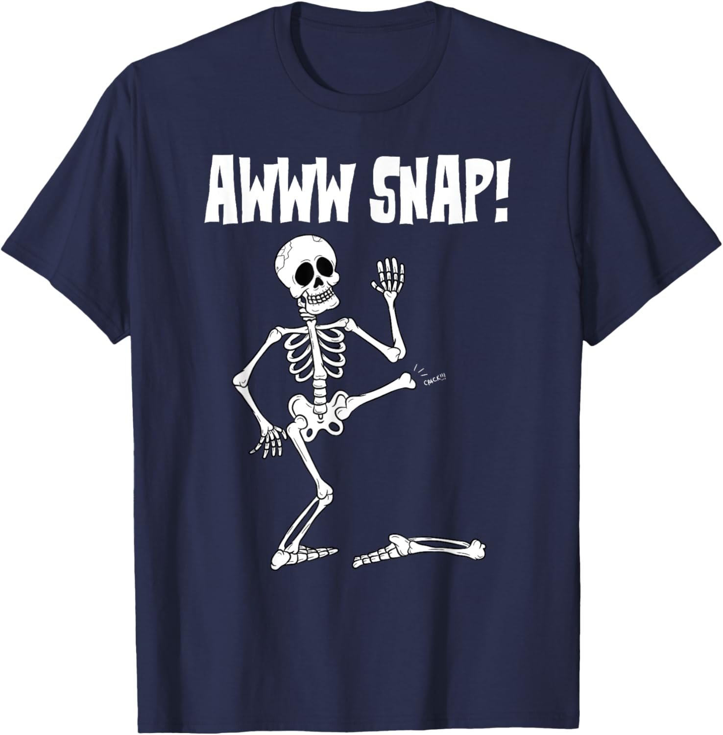 Funny Broken Bone Foot Skeleton Surgery Gift Men Women Kids T-Shirt - T-Shirt | Navy