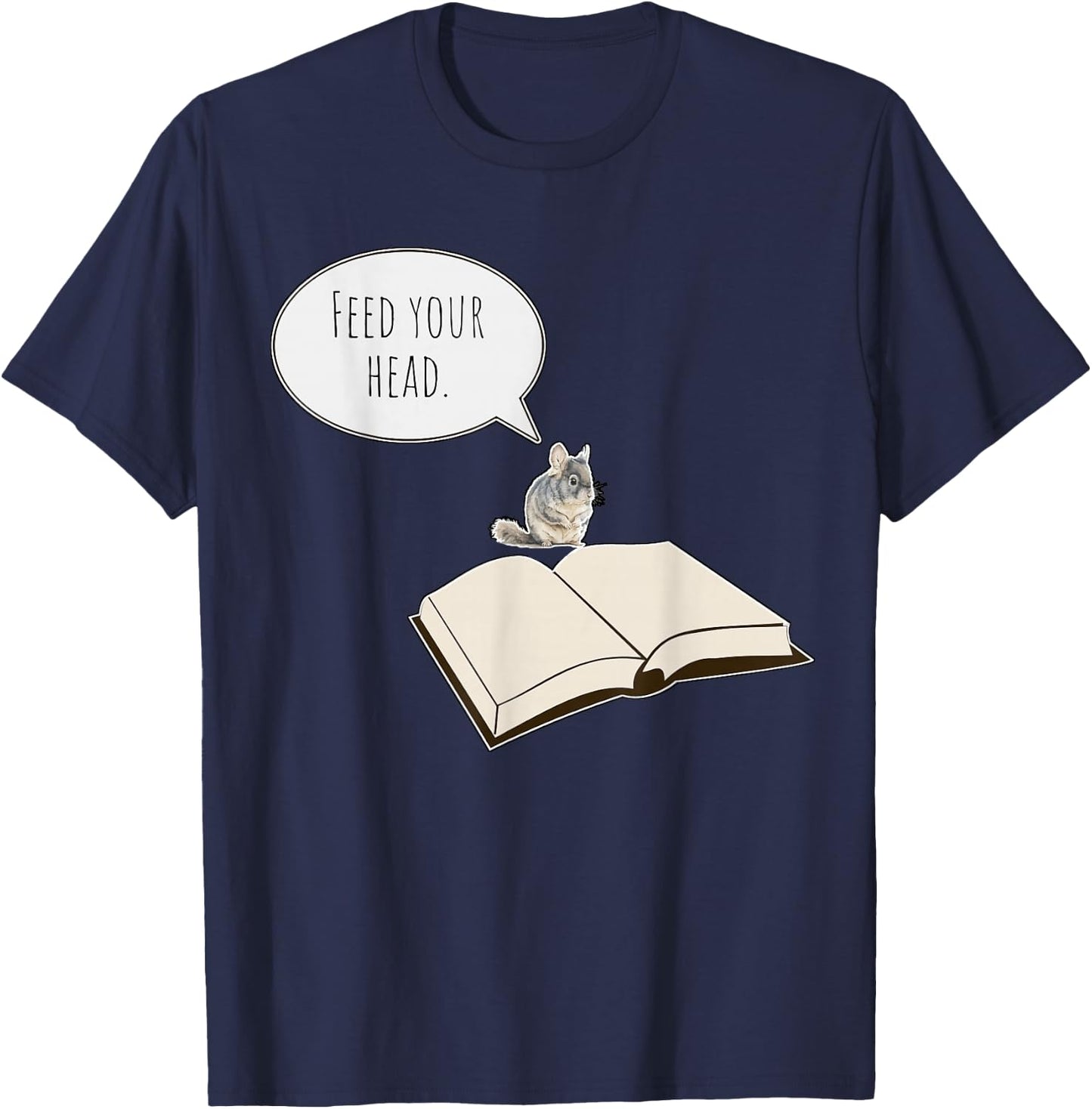 Remember What The Door Mouse Said Feed Your Head With Books T-Shirt - T-Shirt | Navy
