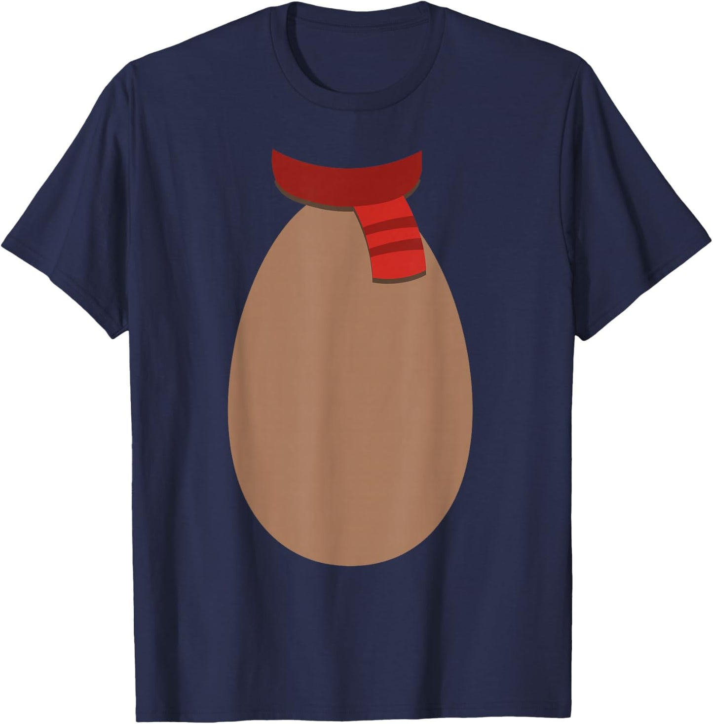 Christmas Reindeer Shirt Rudolph Red Nose Costume Fun T-Shirt - T-Shirt | Navy