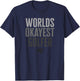 Worlds Okayest Golfer Funny Gift T-Shirt - T-Shirt | Navy