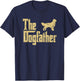 The Dogfather Golden Retriever Funny Dog Owner Women Kids T-Shirt - T-Shirt | Navy