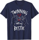 Matching Twin Twins Day Twinning with My Bestie T-Shirt - T-Shirt | Navy