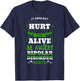 Bipolar Mania Mental Illness Anxiety Green Ribbon Gift T-Shirt - T-Shirt | Navy