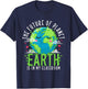 Earth Day Teachers 2024 Classroom Funny Teacher Women Girls Kids T-Shirt - T-Shirt | Navy