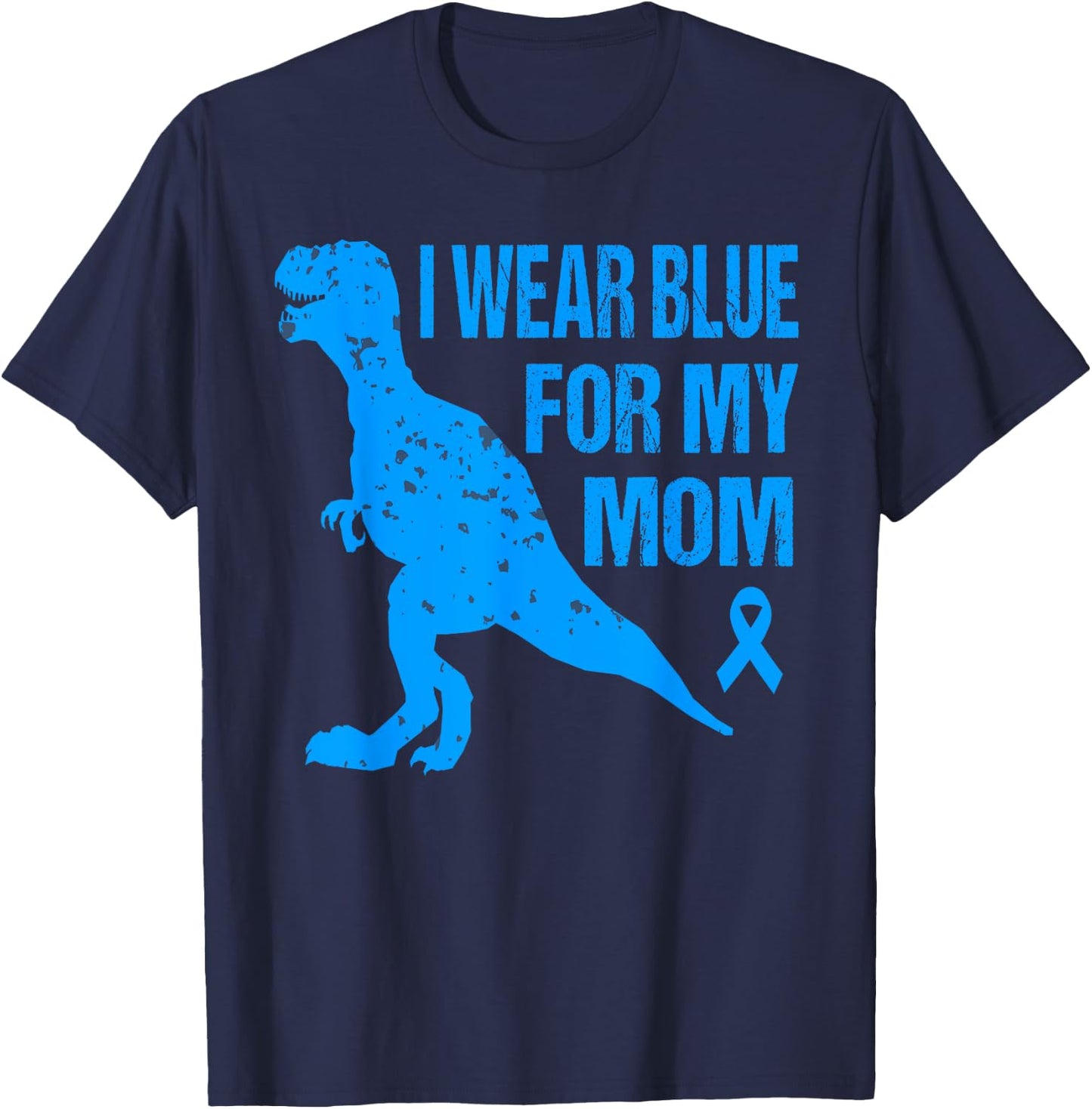 I Wear Blue For My Mom Diabetes Awareness Toddler Son Boys T-Shirt - T-Shirt | Navy