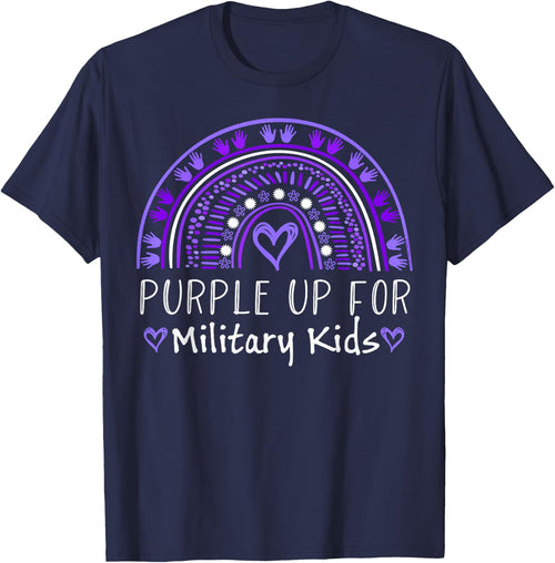 Purple Rainbow for Purple Up for Military Kids Month