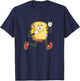 Sandwich Day making Cardio, Foodie Fast Food Running T-Shirt - T-Shirt | Navy