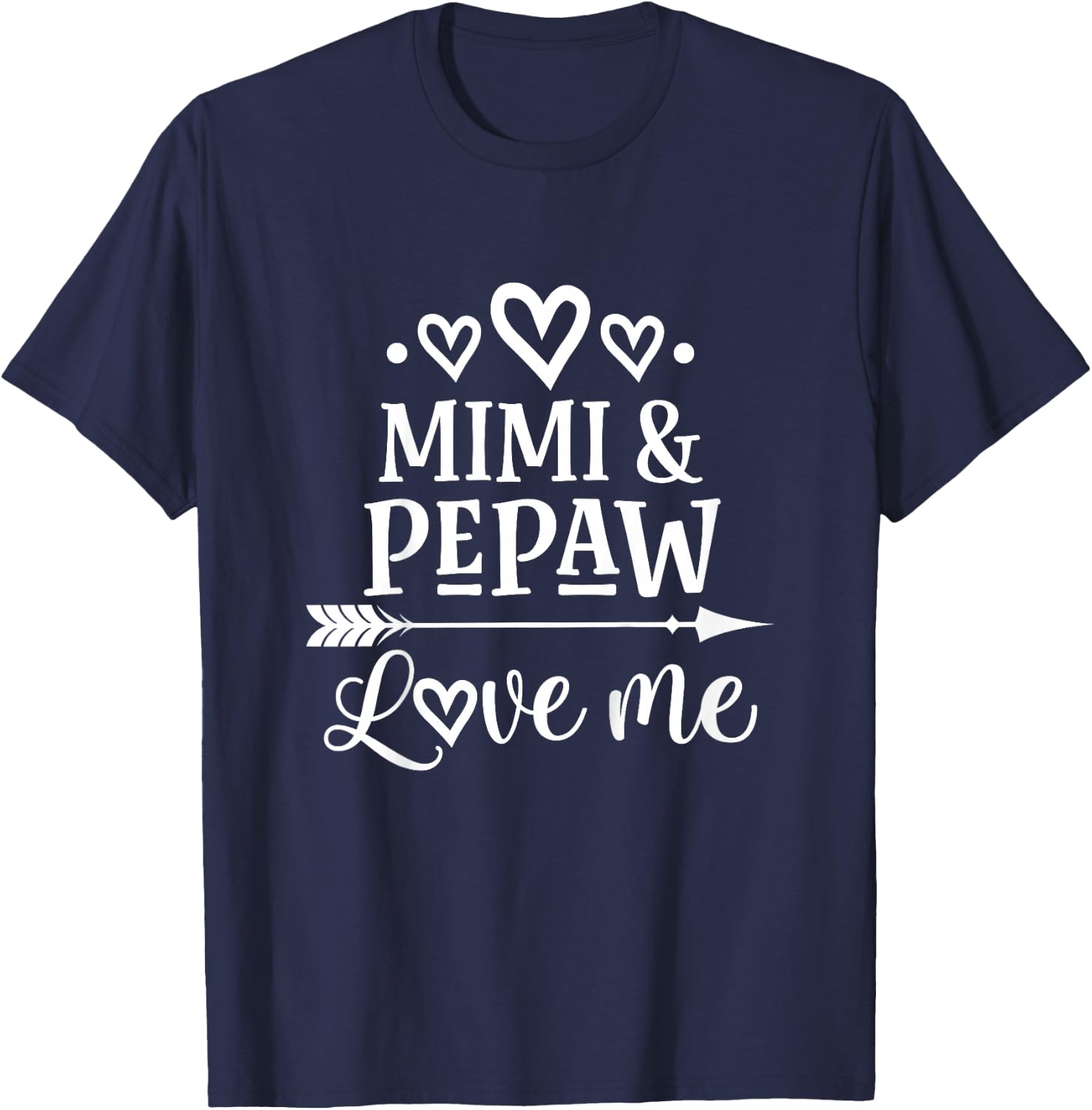 Mimi and Pepaw Love Me Granddaughter T-Shirt - T-Shirt | Navy