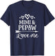 Mimi and Pepaw Love Me Granddaughter T-Shirt - T-Shirt | Navy