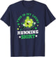 Cute Shamrock Running St Patricks Day Lucky Running Team T-Shirt - T-Shirt | Navy