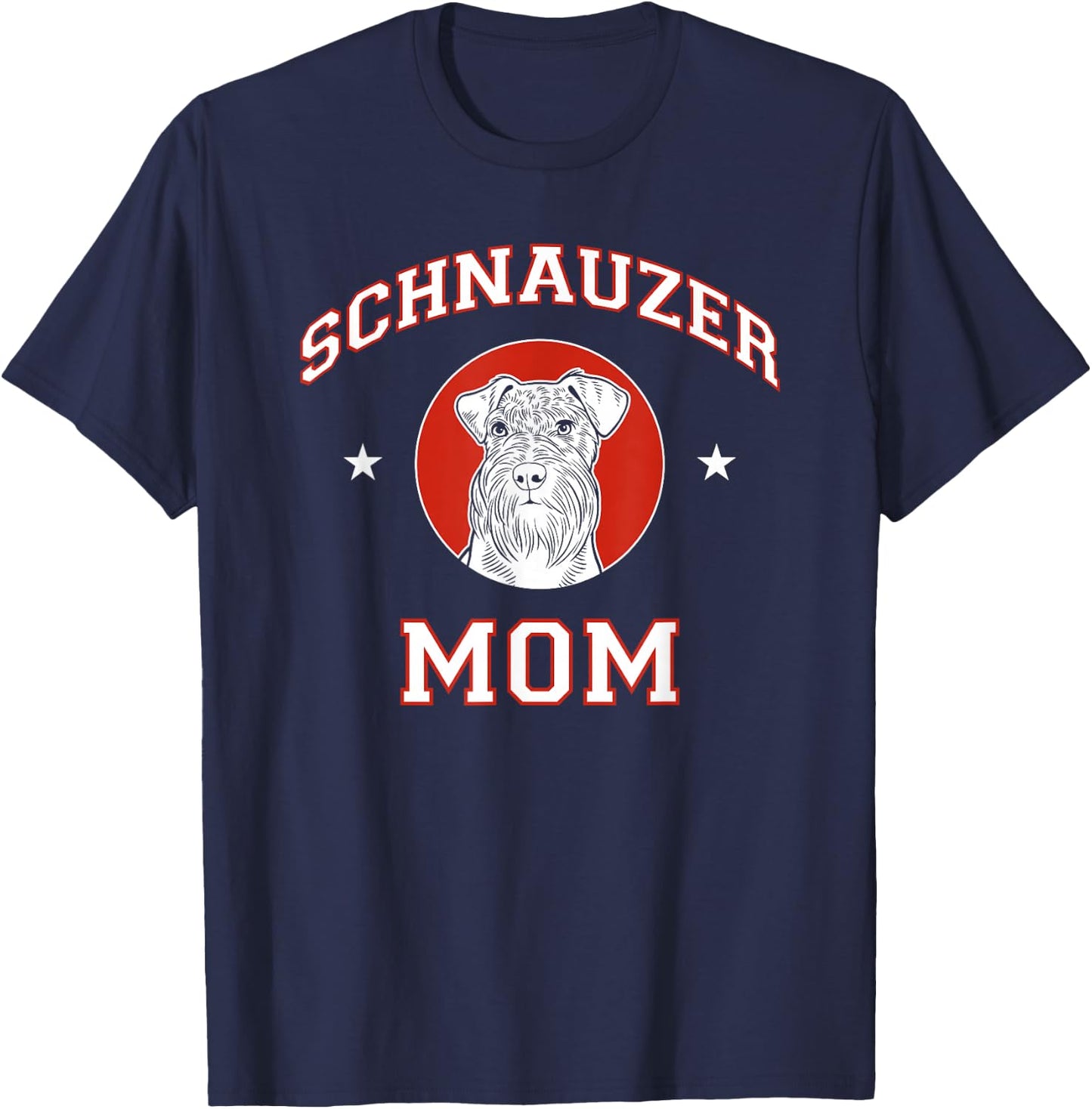 Schnauzer Mom Dog Mother T-Shirt - T-Shirt | Navy