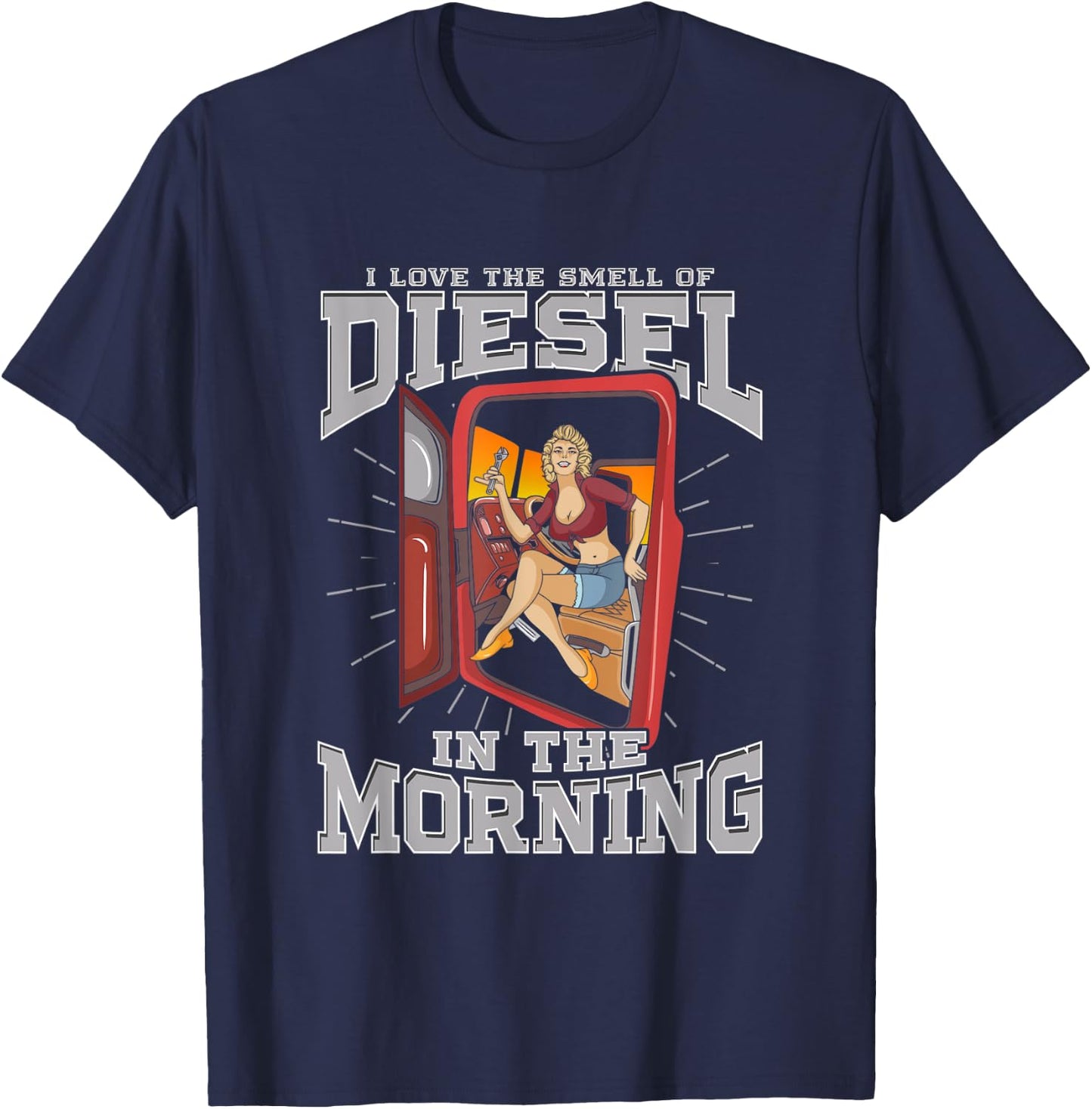I love the smell of Diesel in the morning T-Shirt - T-Shirt | Navy